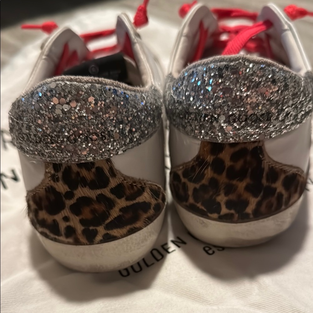Golden Goose Women's White and Pink Sneakers - Picture 3 of 8